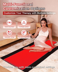 Penjualan laris matras terapi lampu merah TPU & selimut infra merah dengan 1370 LED 3-in-1 3 mode terapi untuk pelega nyeri tubuh penuh - Product Image 5
