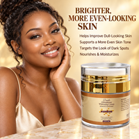 Crème Visage Hydratante Éclaircissante Bio Naturelle à la Vitamine C et Double Glutathion, Marque Blanche, pour Tous Types de Peau