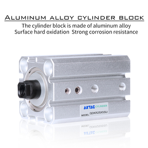AIRTAC QDKR20/25/32/40X5S-SU <span class=keywords><strong>QDK</strong></span> tipo plano a través del cilindro de placa Tipo cilindro de sujeción giratorio - Product Image 3