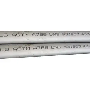 أنابيب معدنية قياسية ASTM A789 UNS S31803 أنابيب ملحومة أنبوب معدني غير قابل للصدأ أنابيب صناعية لأنابيب السوائل والغازات سعر جيد من مورد