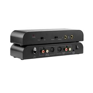 Préamplificateur phono et microphone double fonction GC - Préamplificateur stéréo à gain élevé avec égalisation RIAA et ports RCA/DIN plaqués or - Product Image 1