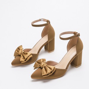 Zapatos de tacón alto para mujer, zapatos de tacón grueso con punta puntiaguda, huecos, a la moda, elegantes, sexys, de verano, tacón ultra alto (5 - Product Image 5