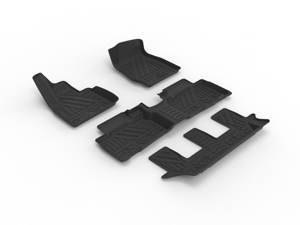Tapis de sol de voiture toutes saisons en TPE pour Ford Explorer 7 places 2020-<span class=keywords><strong>2022</strong></span>, marché chinois, ensemble complet, 100% imperméables, faciles à nettoyer - Product Image 2