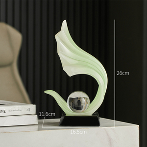 Scultura Fluida in Resina <span class=keywords><strong>di</strong></span> Lusso, Ornamento da Scrivania, Decorazione Personalizzata per Casa, Ufficio, Soggiorno, Regalo Direttamente dalla Fabbrica - Product Image 6