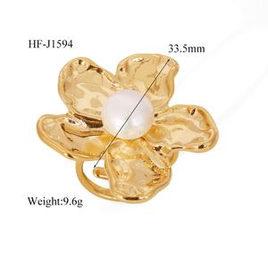 Anillos de Acero Inoxidable 316L Personalizados, Resistentes al Deslustre y al Agua, Chapados en Oro de 14k y 18k con PVD, para Mujer, Gran Venta - Product Image 6