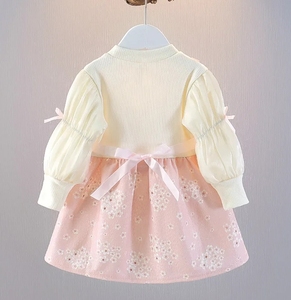 Nuovo Abito Primaverile da Damigella Lungo con Volant, Dolce e Grazioso, Abbigliamento Casual per Bambina, <span class=keywords><strong>Vestito</strong></span> da Principessa con Coniglietto - Product Image 3