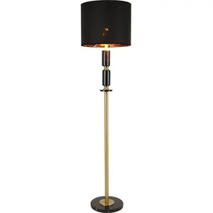 Gold luxury home decor floor lamps living room decorative standing floor lamp hotel bedroom modern floor lamp with marble base