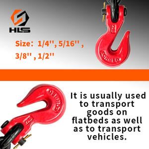 HLS resistente acciaio inossidabile AISI304/316 gancio di sollevamento della catena di sicurezza gru ganci gancio di presa di <span class=keywords><strong>Clevis</strong></span> Mining industria pesante gancio gancio - Product Image 2