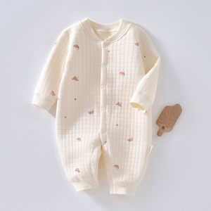 Monos de bebé para invierno, ropa de recién nacido unisex, de tres capas, acolchados, de algodón puro, para otoño e invierno. - Product Image 2