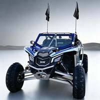 Quad hybride Nuen de haute qualité à 6 places avec toit rigide, pare-brise, moteur 3500W, vitesse de 96 km/h pour la conduite en désert et les terrains boueux