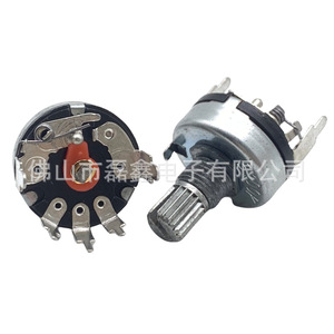 Potenciómetro rotatorio Leixin RV17 B10K con interruptor y perilla de ajuste para control de intensidad y volumen - Product Image 1