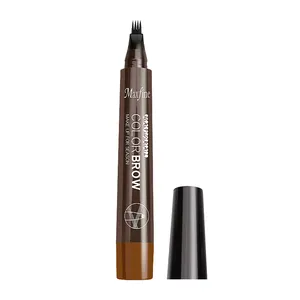 4 Tip Fork Liquid Eyebrow Pen Langlebiger Tattoo Pen Brow Pencil