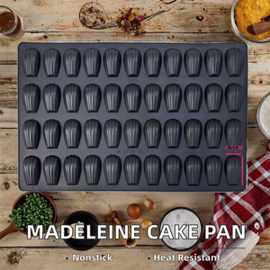 Moule à pâtisserie en silicone, moules à muffins en forme de coquille, d'hémisphère et de cœur |   Plateau de cuisson DIY antiadhésif et réutilisable en silicone de qualité alimentaire - Product Image 2