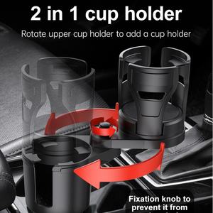 Portavasos Multifuncional 2 en 1 para Auto con Función Giratoria, Organizador Lateral para Asiento, Portavasos Doble para Auto - Product Image 2