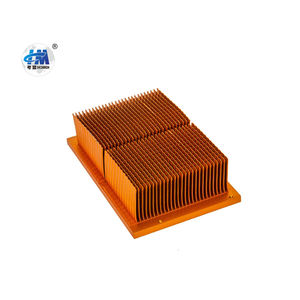 Refroidisseur de cuivre à ailettes évasées haute Performance refroidissement par Air personnalisé dissipateur de chaleur en aluminium coupe profil-T soudage par flexion - Product Image 2