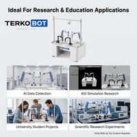 Plateforme d'entraînement robotique à double bras X-Trainer, robot collaboratif de téléopération, manipulateur robotique pour la recherche en IA avec 3 caméras de vision