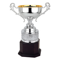 Trophée de compétition en métal pour football et golf, modèle 172, design Cheval Doré, personnalisable avec logo imprimé
