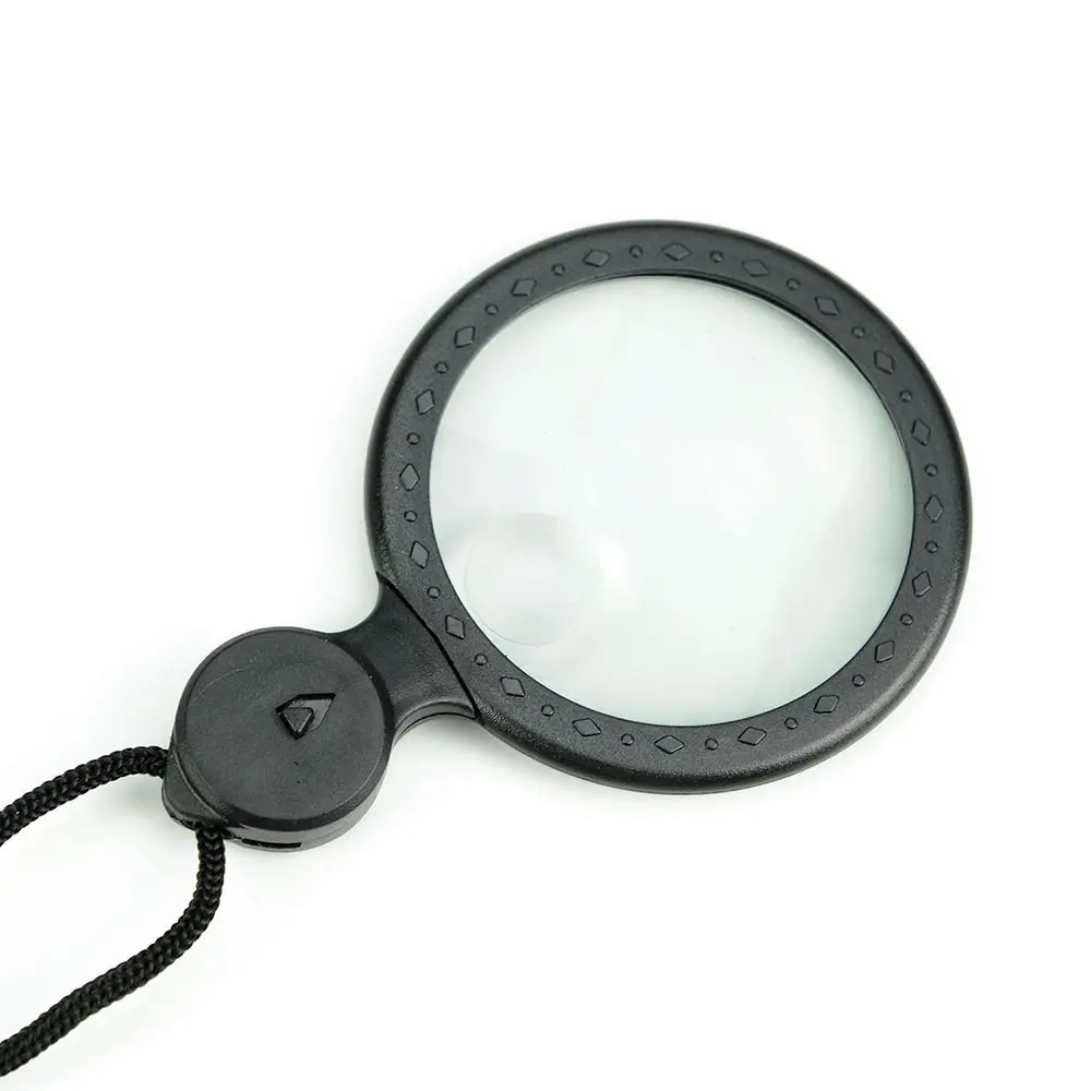 MG11B-2 Portable Neck Fan Mini Magnifier with String for Reading