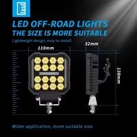 JHS Vente en gros Spot Flood Truck Round LED 4 pouces Voiture Led Working Light Auxiliaire Offroad 4x4 Off-road Light pour Suv jeep Boat