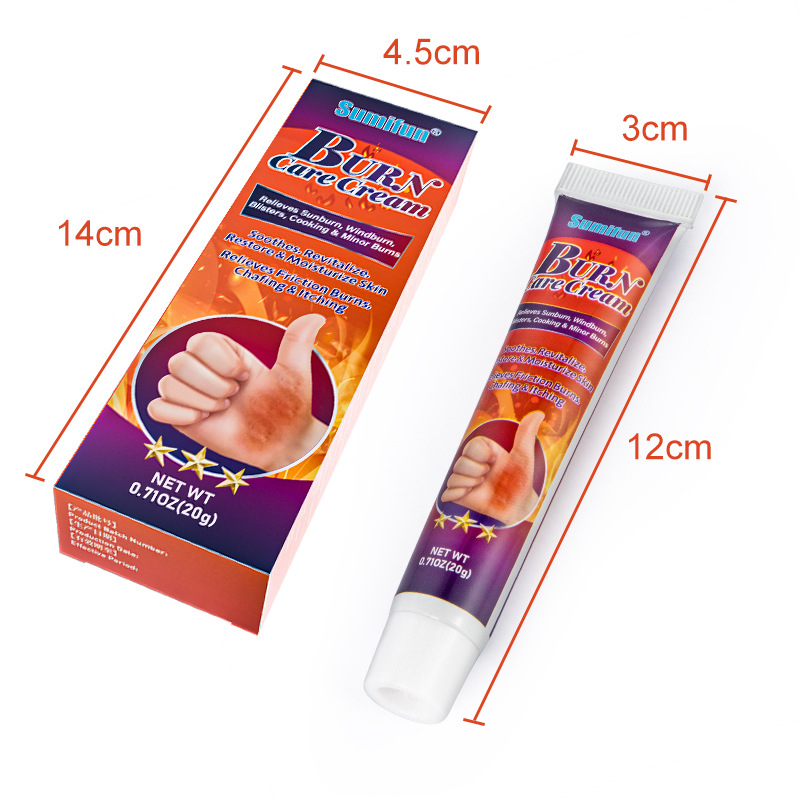 Sumifun Aloe Vera Bark Extract Burn Care Cream with Vitamin Food Grade Wild Harvested Liquid-Solid Extraction 0.5g Bottle