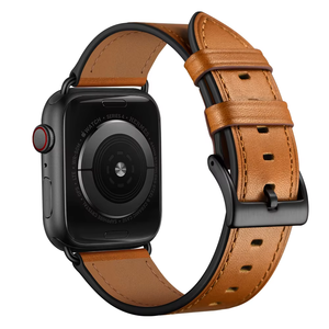 Correa de Reloj de Cuero Genuino de Primera Calidad para <span class=keywords><strong>Apple</strong></span> <span class=keywords><strong>Watch</strong></span> S11/10/9/8/7/Ultra3/2/1/<span class=keywords><strong>SE</strong></span>, Correa de Cuero Retro para Hombre y Mujer - Product Image 1