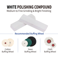 Pâte à polir blanche solide 200*55*40mm pour le polissage des métaux, de l'acier inoxydable, de l'aluminium, du plastique et des surfaces miroir