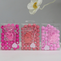 Hochwertige Silikon-Haar perlen Tragbare Box Boxed Bead Set für Haar verlängerung perlen