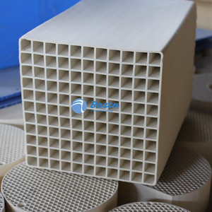 Intercambiador de Calor Cerámico Monolítico de 150x150x300mm con Orificios Cuadrados/Hexagonales, Regenerador Cerámico de Panal para Almacenamiento de Calor para RTO/<span class=keywords><strong>RCO</strong></span> - Product Image 2