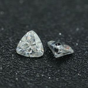 Moissanite Trillion Cut Loose Stone D Color White Triangle Shape For Jewelry Making - Product Image 3