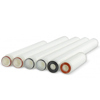 Elemen Filter Lipat PP 10-20 Inci, Suku Cadang Filter Air untuk Sistem Pengolahan Air 500L/Jam Bersertifikasi ISO9001/CE