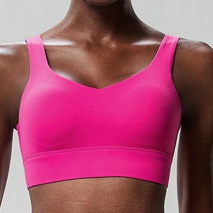 Fabbrica di abbigliamento sportivo personalizzato in tessuto di bambù antiurto reggiseno sportivo da donna con fibbia canottiere fisse coppe taglie forti per Fitness Yoga biancheria intima - Product Image 6