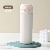 Bouilloire pour enfants en acier inoxydable à double couvercle, motif de dessin animé, avec couvercle de tasse, tasse isotherme