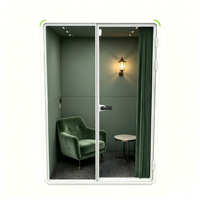 Cabine insonorisée, bureau insonorisé, cabine de repos portable, acoustique silencieuse, cabine privée pour la relaxation et l'isolation