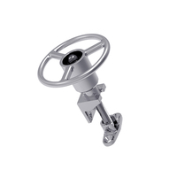 SK1-5980-SN01 Serrure à volant moderne en acier inoxydable 90 °   Rotation pour panneaux de 40 à 100 mm pour applications extérieures en cuisine et atelier