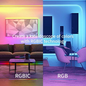 Joystar 24V 5m rgbic 5050 <span class=keywords><strong>LED</strong></span> Strip ánh sáng DIY Màu Thông Minh Wifi app điều khiển ws2811 <span class=keywords><strong>LED</strong></span> Strip Lights Set với thời gian - Product Image 5
