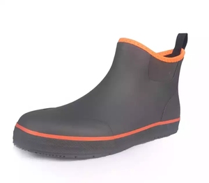 Botas de cubierta con estilo, botas de barco impermeables antideslizantes, Botas de lluvia de calidad de pies anchos para hombres, botas de trabajo de jardín para mujeres - Product Image 3