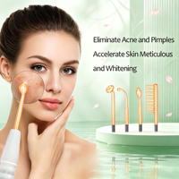 Appareil de soin du visage à haute fréquence Darsonval, baguette de thérapie beauté professionnelle, compatible avec les prises AU/US