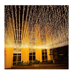 LED Ice Strip <b>Lights</b> Curtain Full Stars Colored String Outdoor Shopping Mall Wedding Christmas Party Decoration Party <b>Lighting</b> - Product Image 1