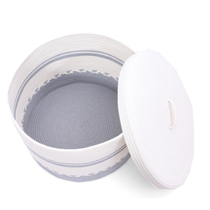 Suave y hermoso cesta de almacenamiento de cuerda de algodón cesta para <span class=keywords><strong>casa</strong></span> y lavandería - Product Image 5