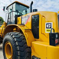 Chargeuse sur pneus Caterpillar 966H d'occasion, godet de 3,5-5,0 m, moteur diesel C11, équipement de construction et d'exploitation minière robuste, 23200-23700