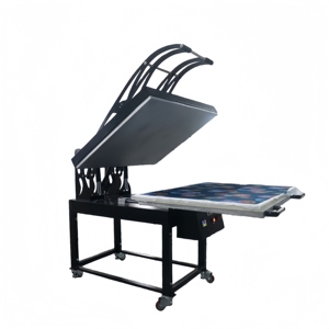 Presse à chaud pneumatique semi-automatique 80*100cm, presse à chaud haute pression pour t-shirt, machine d'impression industrielle - Product Image 3