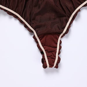 Slip sans couture pour <span class=keywords><strong>femme</strong></span> 7 couleurs, string string string string string sans couture avec nœud - Product Image 6