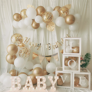 Caja de globos con letras para decoración de fiesta de Baby Shower, caja transparente para globos de bebé, promesa - Product Image 2