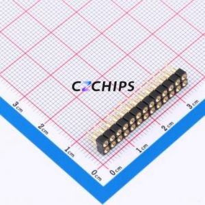 SD-113-G-2 Pin Socket Through hole Component (THT),P=2.54mm Connector 2.54mm 2.54mm Through Hole Double Row - Product Image 1