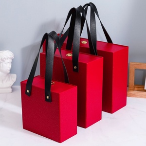 <b>Black</b> <b>Gift</b> <b>Box</b> with Colorful Carry Handle Packaging <b>Gift</b> Sliding <b>Box</b> with Handle logo Cardboard <b>Gift</b> <b>Box</b> for Branding&gifting - Product Image 6