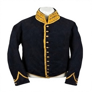 Chaqueta Civil de Lana 100% para Hombre, Color Azul Oscuro, Reproducción Histórica, Talla Grande, Estilo Urbano - Product Image 1