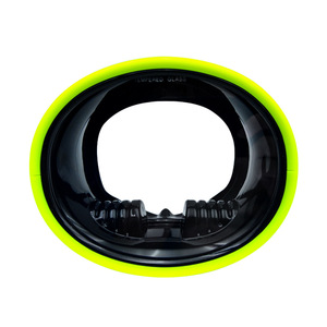 Masque facial complet en verre trempé de 4,0 mm, étanche, anti-buée, vue large à 180°, durable, respirant, pour la plongée en apnée, les sports nautiques, pour adultes - Product Image 1