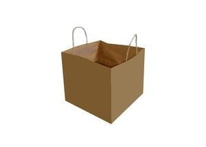 Premium Multicolor <b>Paper</b> Bags Custom Printed Logo Carry Bags Brown White <b>Red</b> Striped Eco Friendly Packaging - Product Image 4