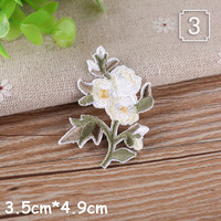 Patchs brodés thermocollants assortis style floral, badges floraux colorés à coudre pour sweats à capuche, casquettes, sacs à dos, accessoires DIY