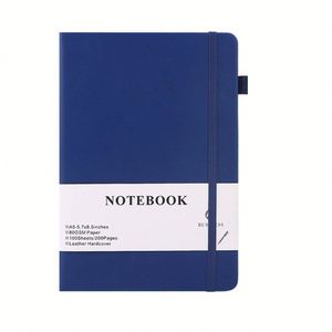 Carnet A5 à couverture rigide, journal professionnel, fermeture élastique, agenda professionnel, usage personnel, cadeau, couleur, 120 pages, personnalisable - Product Image 1